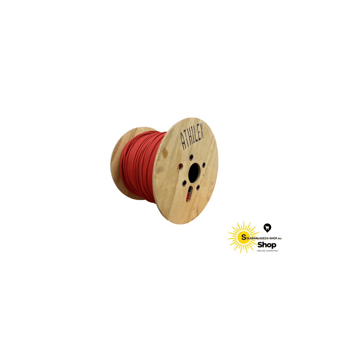Athilex 6.0 mm² H1Z2Z2-K Solar Cable Red 500 m - Premium Elektro from Athilex - Just €609.20! Shop now at Solaranlage24 Shop
